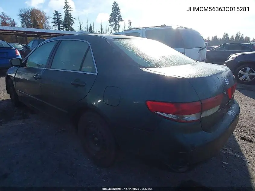 JHMCM56363C015281 2003 Honda Accord 2.4 Lx