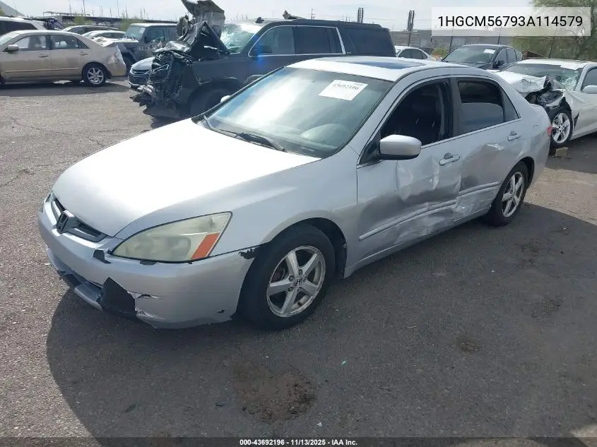 1HGCM56793A114579 2003 Honda Accord 2.4 Ex