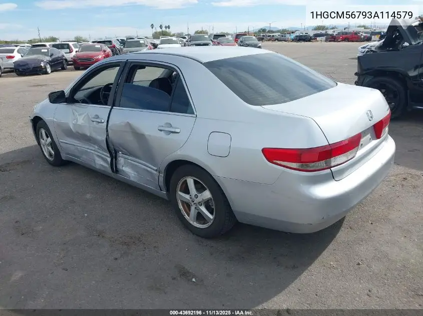 1HGCM56793A114579 2003 Honda Accord 2.4 Ex