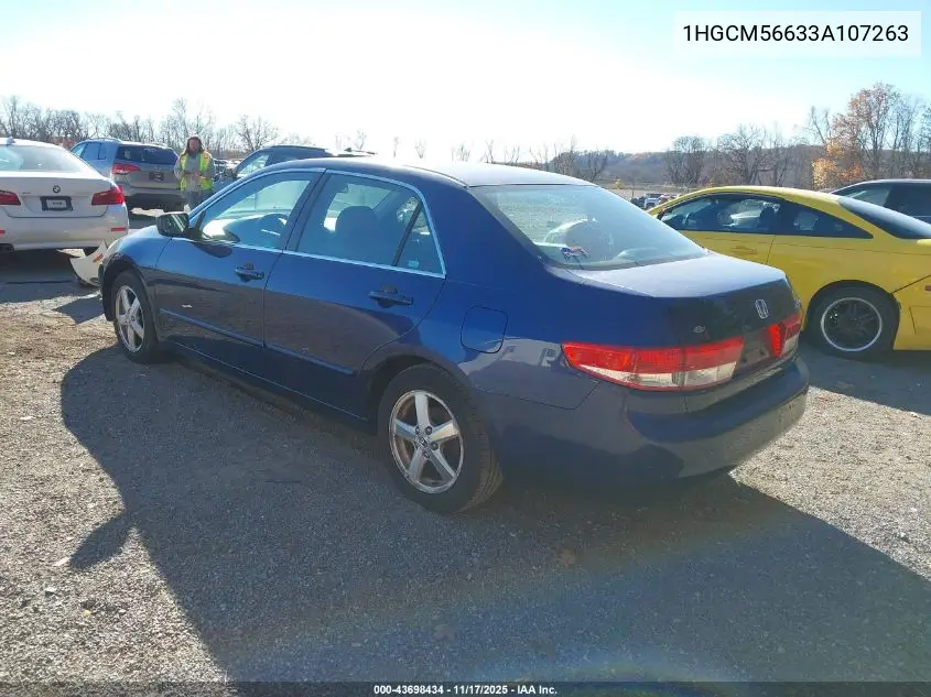 1HGCM56633A107263 2003 Honda Accord 2.4 Ex