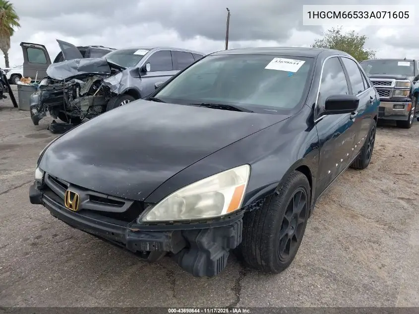 1HGCM66533A071605 2003 Honda Accord 3.0 Ex