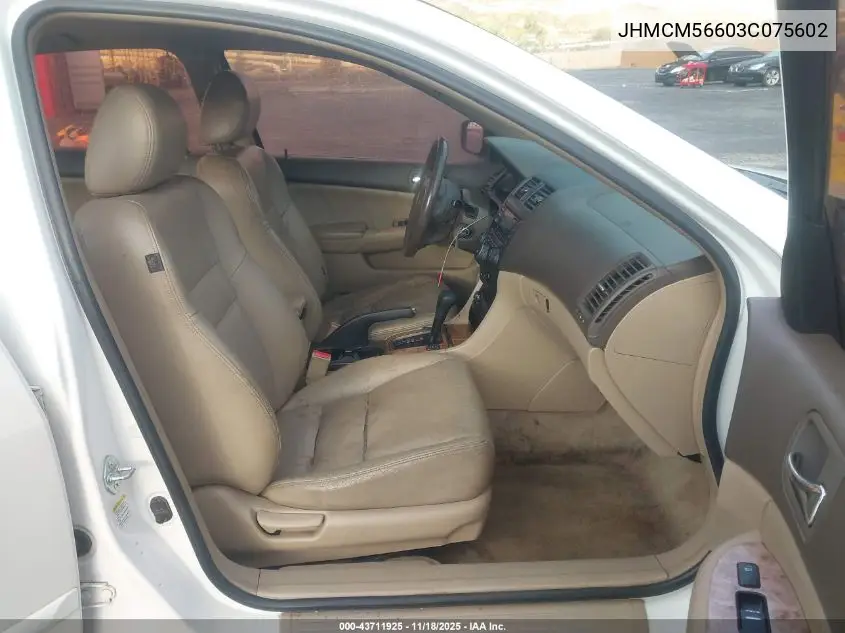 JHMCM56603C075602 2003 Honda Accord 2.4 Ex