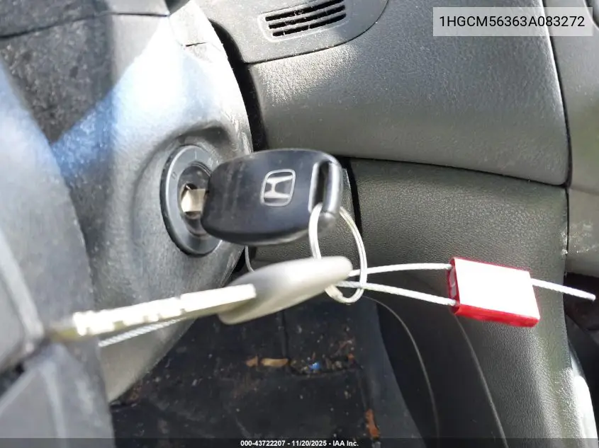 1HGCM56363A083272 2003 Honda Accord 2.4 Lx