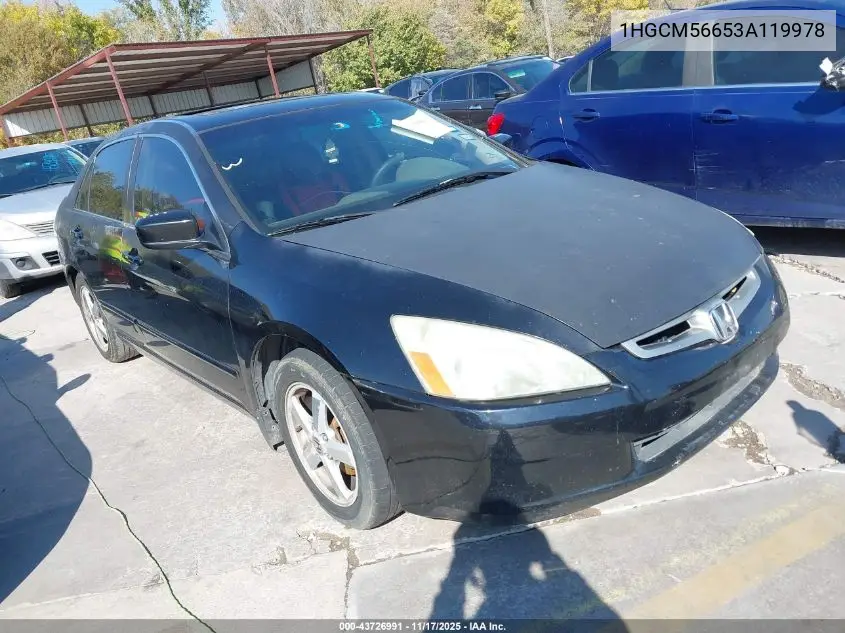 1HGCM56653A119978 2003 Honda Accord 2.4 Ex