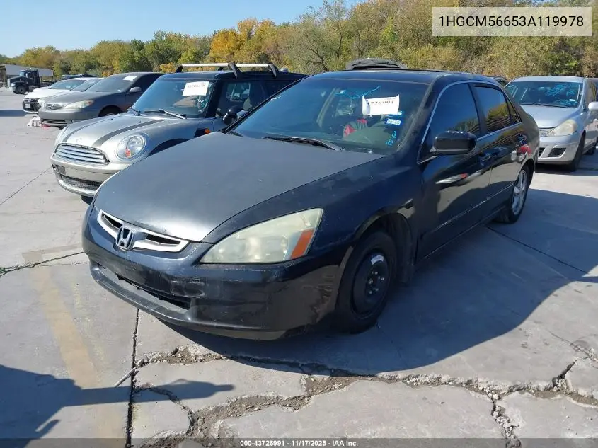 1HGCM56653A119978 2003 Honda Accord 2.4 Ex