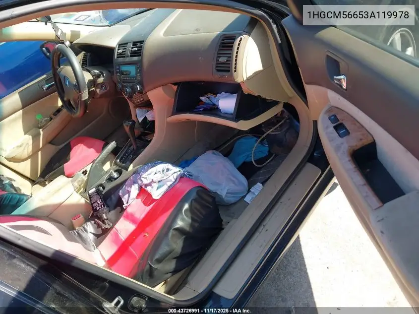 1HGCM56653A119978 2003 Honda Accord 2.4 Ex