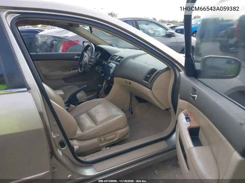 1HGCM66543A059382 2003 Honda Accord 3.0 Ex