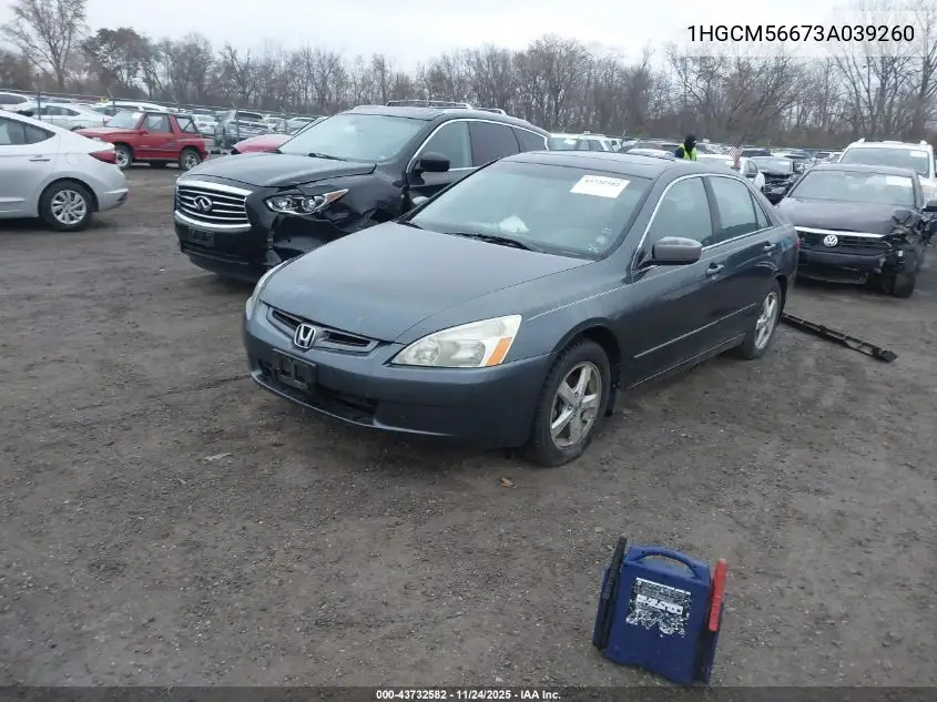 1HGCM56673A039260 2003 Honda Accord 2.4 Ex