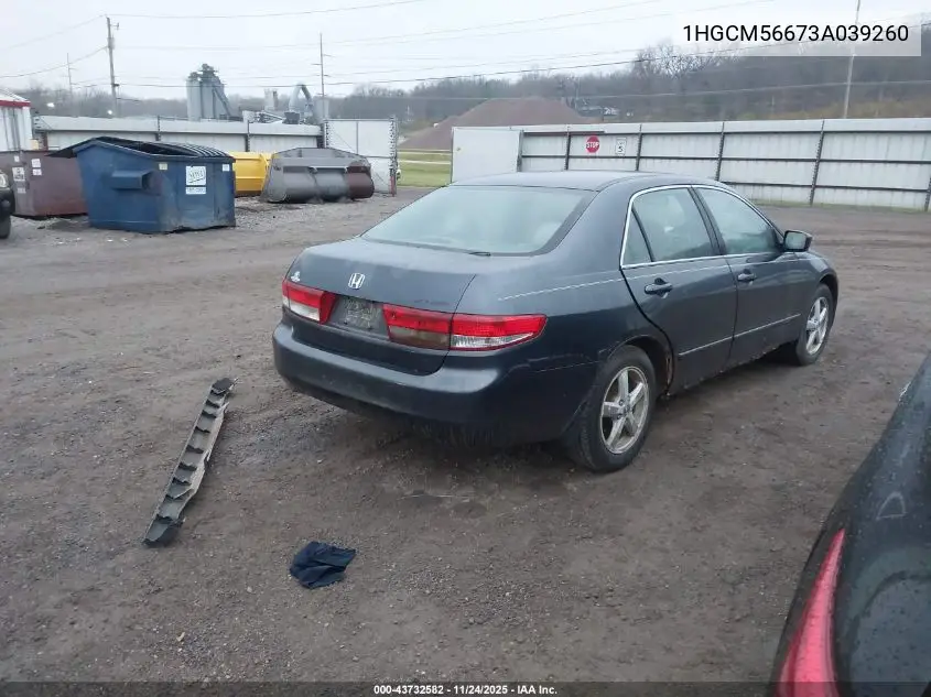 1HGCM56673A039260 2003 Honda Accord 2.4 Ex