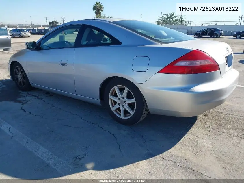 1HGCM72623A018222 2003 Honda Accord 2.4 Ex