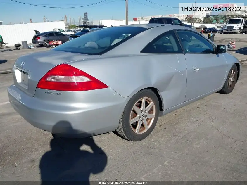 1HGCM72623A018222 2003 Honda Accord 2.4 Ex