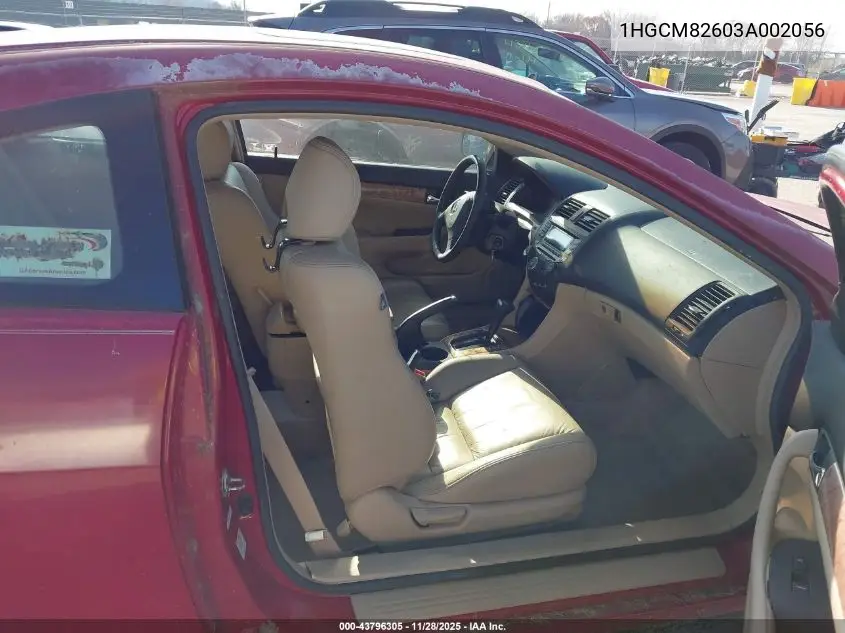 1HGCM82603A002056 2003 Honda Accord 3.0 Ex