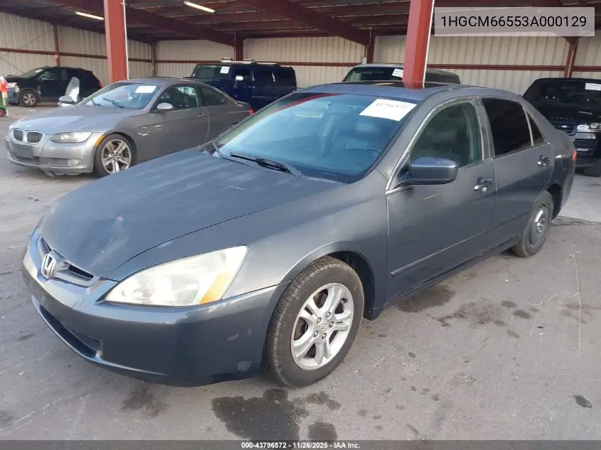 1HGCM66553A000129 2003 Honda Accord 3.0 Ex