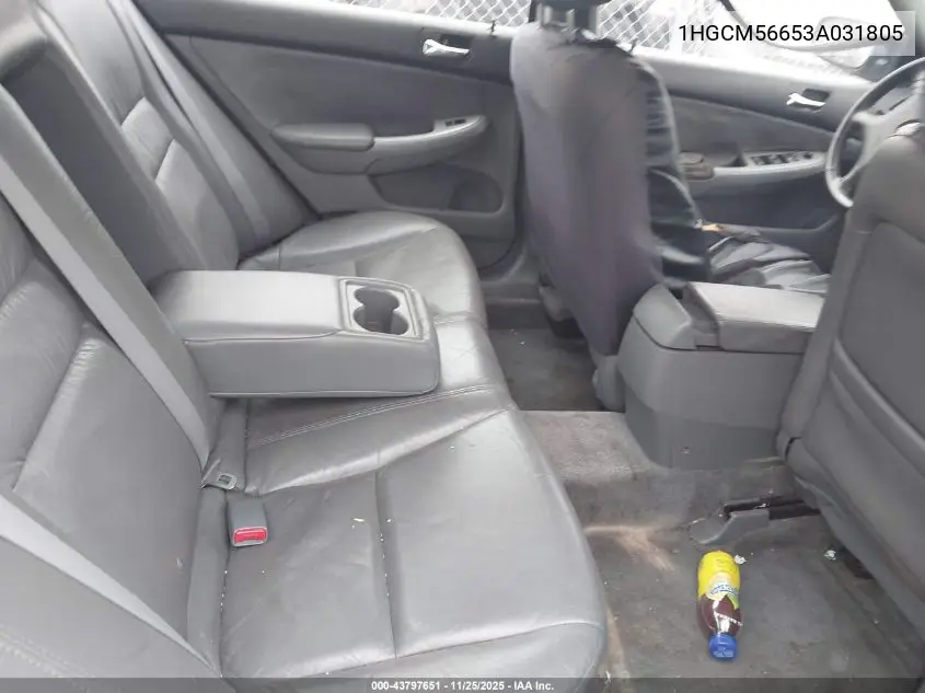 1HGCM56653A031805 2003 Honda Accord 2.4 Ex