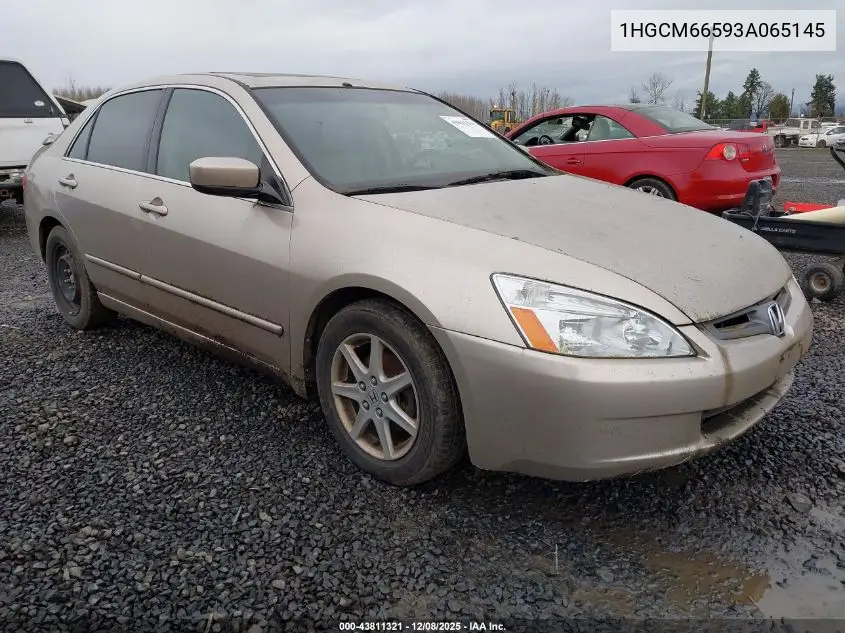 1HGCM66593A065145 2003 Honda Accord 3.0 Ex