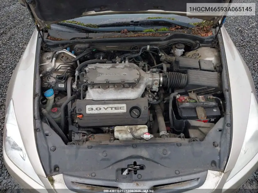 1HGCM66593A065145 2003 Honda Accord 3.0 Ex
