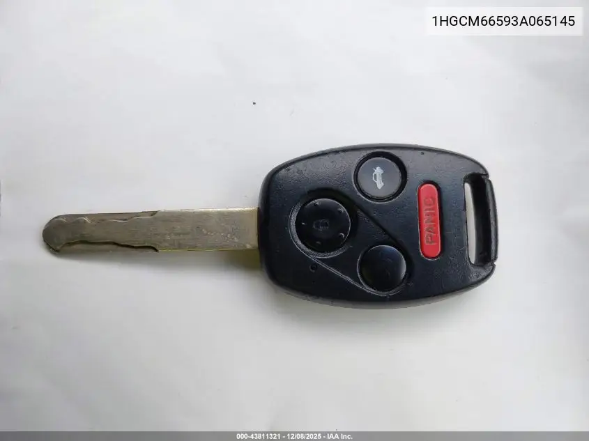 1HGCM66593A065145 2003 Honda Accord 3.0 Ex