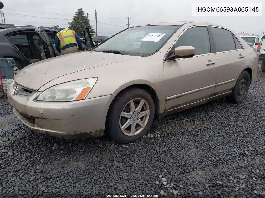 1HGCM66593A065145 2003 Honda Accord 3.0 Ex