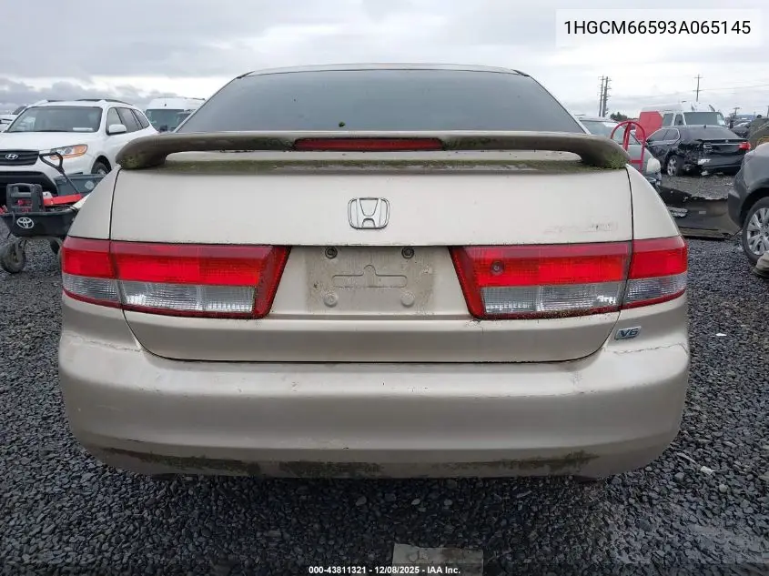 1HGCM66593A065145 2003 Honda Accord 3.0 Ex