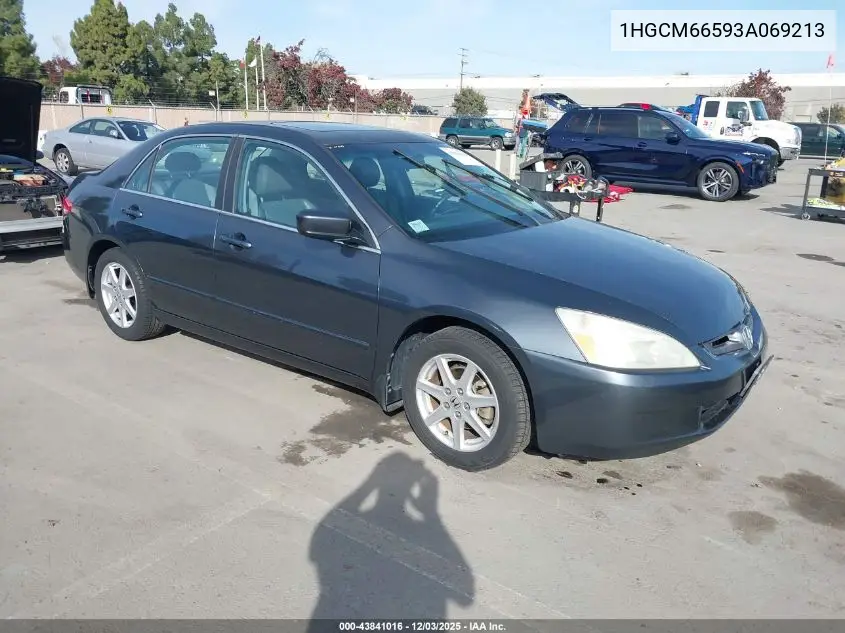 1HGCM66593A069213 2003 Honda Accord 3.0 Ex