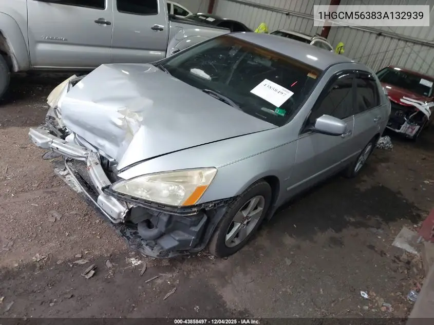 1HGCM56383A132939 2003 Honda Accord 2.4 Lx