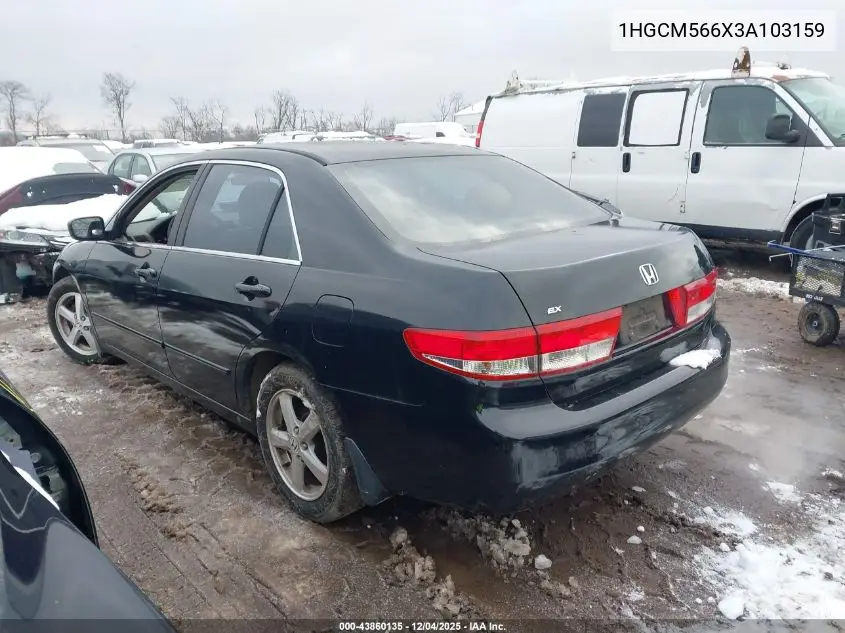 1HGCM566X3A103159 2003 Honda Accord 2.4 Ex