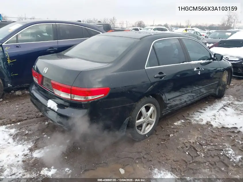 1HGCM566X3A103159 2003 Honda Accord 2.4 Ex