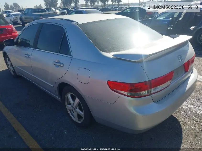 JHMCM56623C015918 2003 Honda Accord 2.4 Ex
