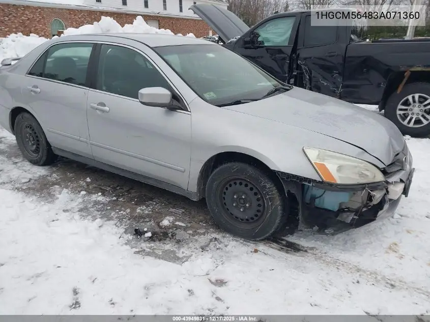 1HGCM56483A071360 2003 Honda Accord 2.4 Lx