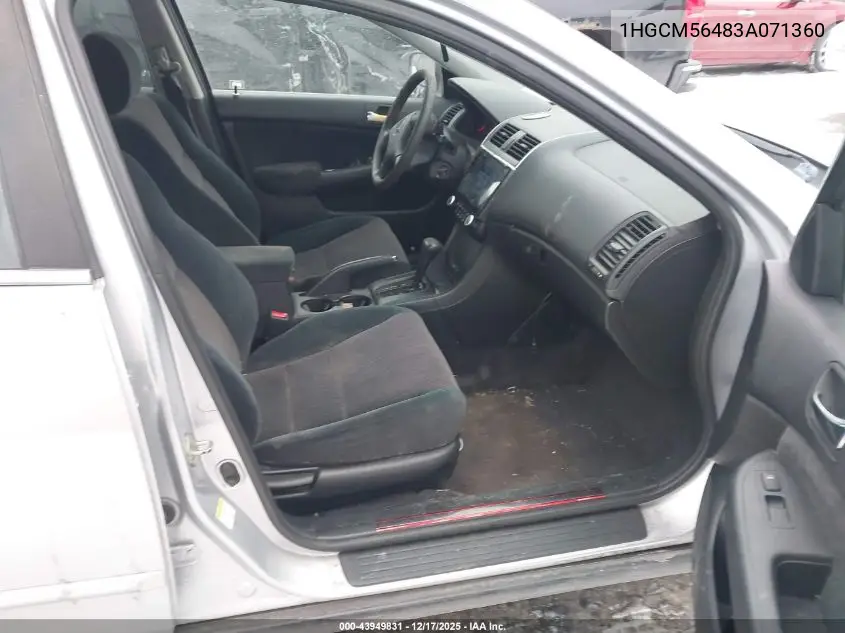 1HGCM56483A071360 2003 Honda Accord 2.4 Lx
