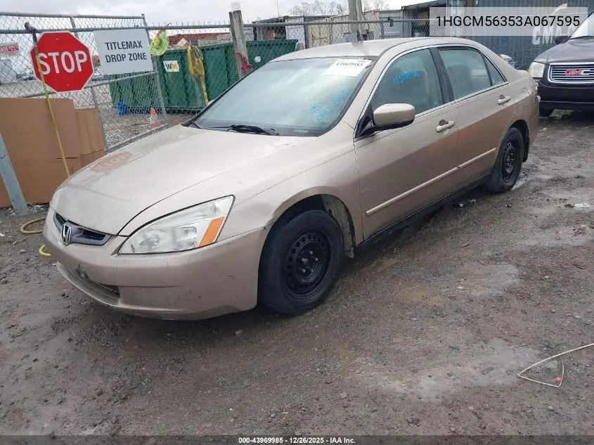 1HGCM56353A067595 2003 Honda Accord 2.4 Lx