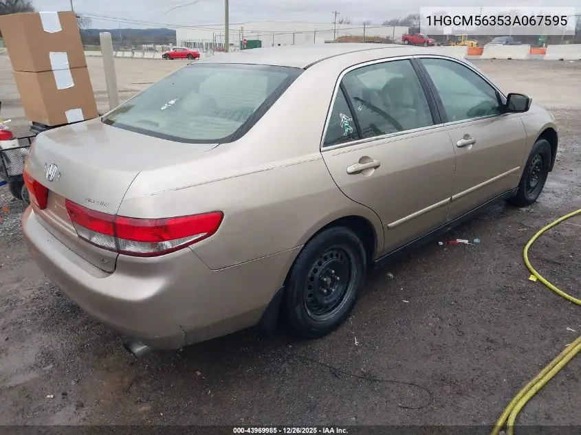 1HGCM56353A067595 2003 Honda Accord 2.4 Lx