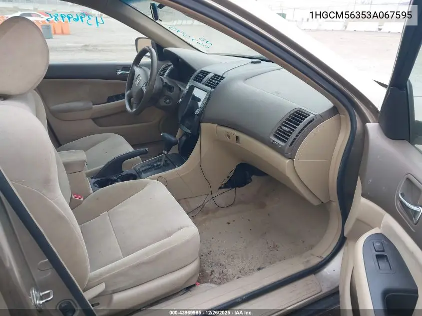 1HGCM56353A067595 2003 Honda Accord 2.4 Lx