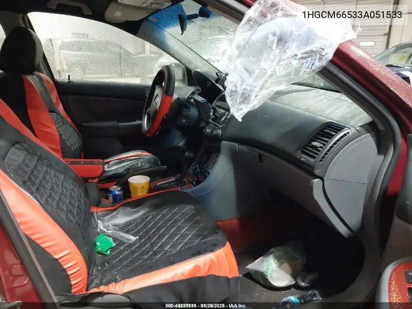 1HGCM66533A051533 2003 Honda Accord 3.0 Ex