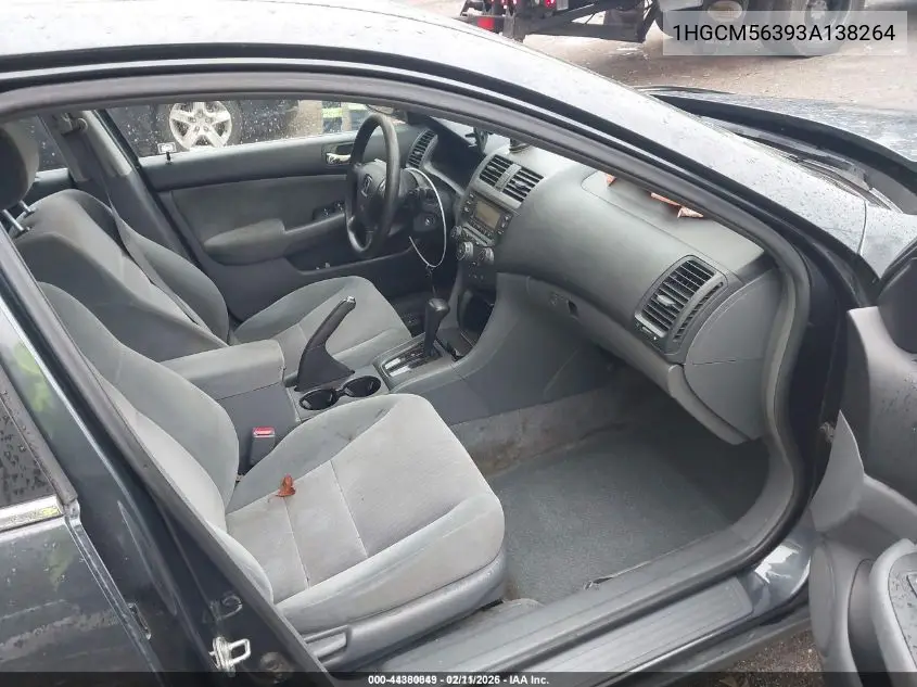 1HGCM56393A138264 2003 Honda Accord 2.4 Lx