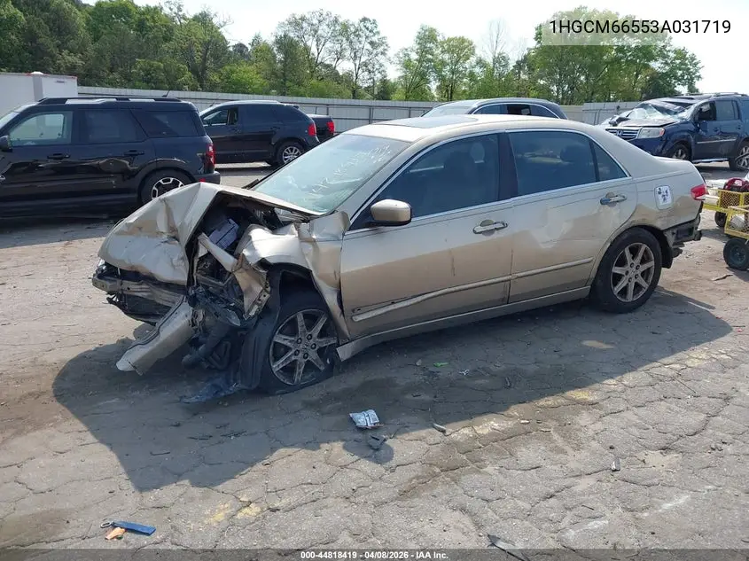 1HGCM66553A031719 2003 Honda Accord 3.0 Ex