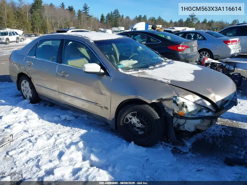 1HGCM563X3A116614 2003 Honda Accord 2.4 Lx
