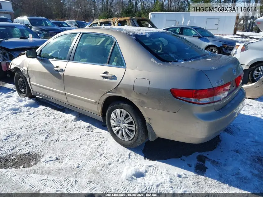 1HGCM563X3A116614 2003 Honda Accord 2.4 Lx