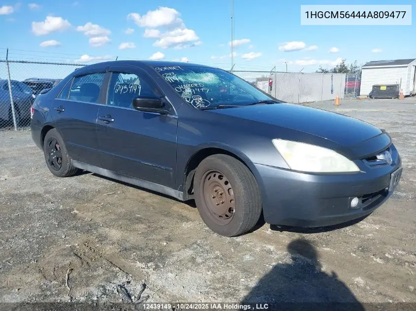 1HGCM56444A809477 2004 Honda Accord Lx-G