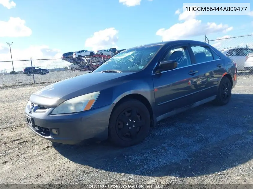 1HGCM56444A809477 2004 Honda Accord Lx-G