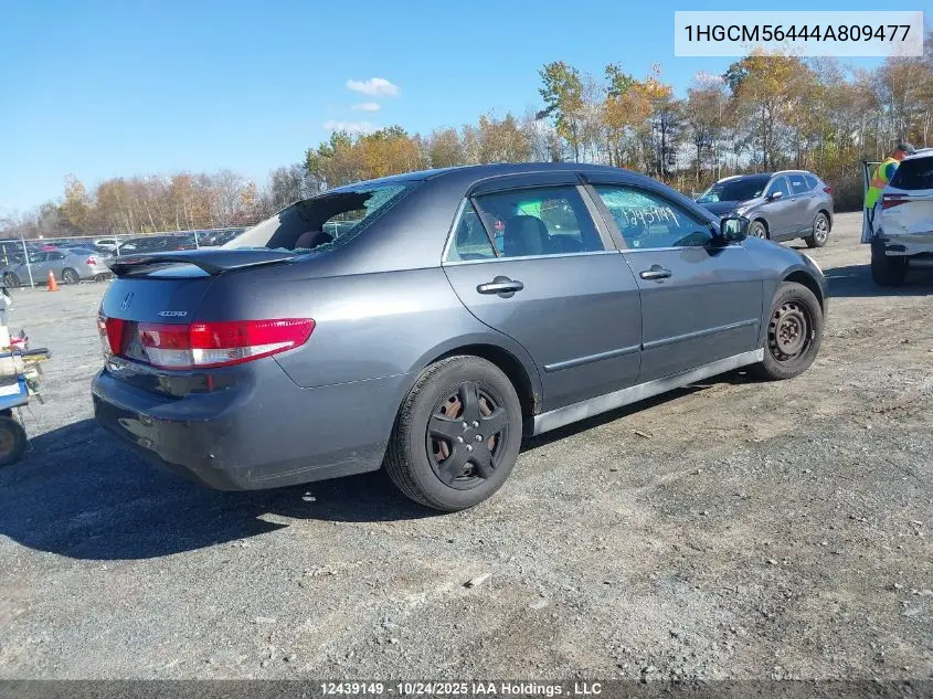 1HGCM56444A809477 2004 Honda Accord Lx-G
