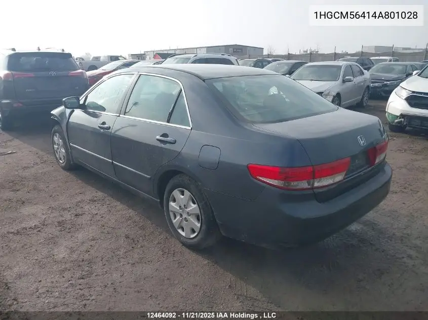 1HGCM56414A801028 2004 Honda Accord Lx-G