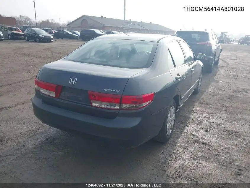 1HGCM56414A801028 2004 Honda Accord Lx-G