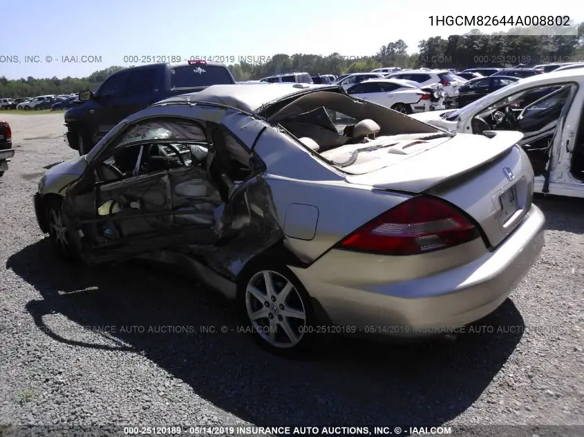 1HGCM82644A008802 2004 Honda Accord 3.0 Ex