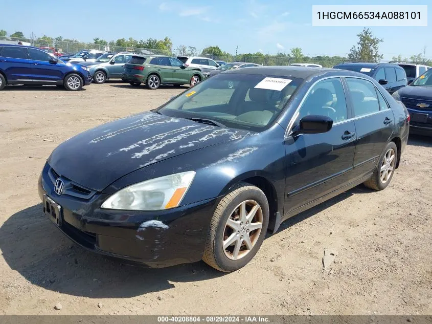 2004 Honda Accord 3.0 Ex VIN: 1HGCM66534A088101 Lot: 40208804