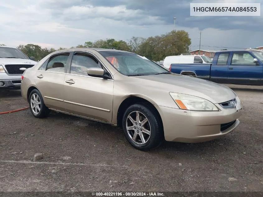 2004 Honda Accord 3.0 Ex VIN: 1HGCM66574A084553 Lot: 40221196