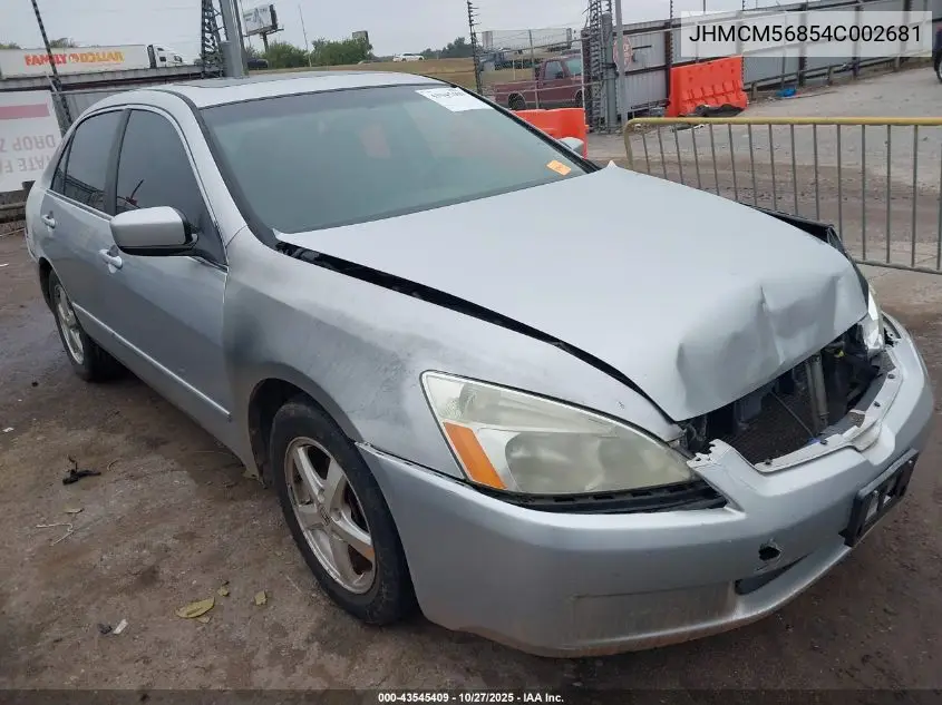 JHMCM56854C002681 2004 Honda Accord 2.4 Ex