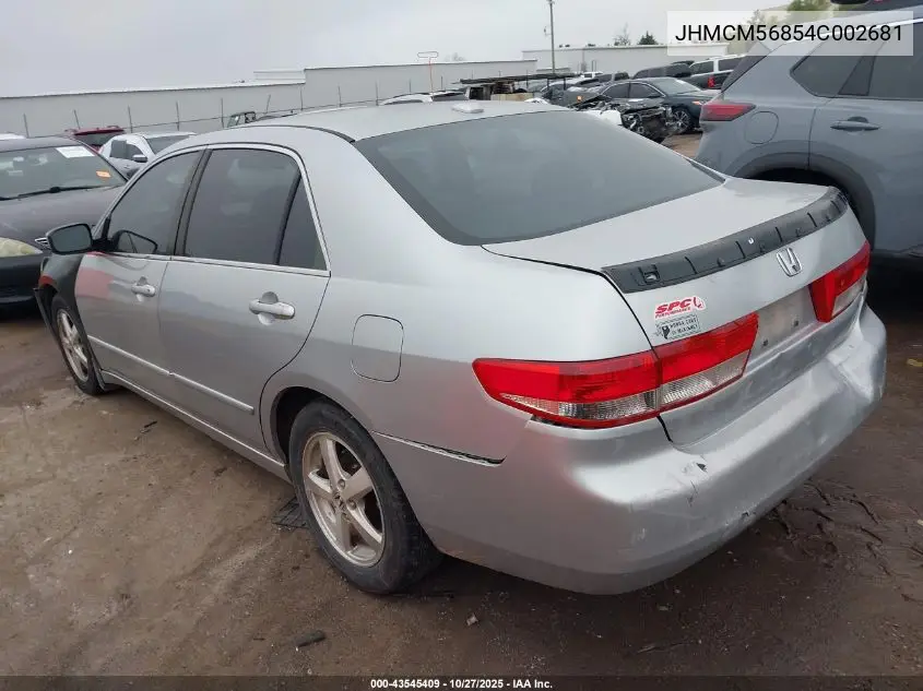 JHMCM56854C002681 2004 Honda Accord 2.4 Ex