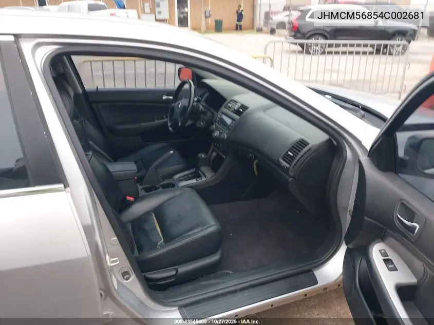 JHMCM56854C002681 2004 Honda Accord 2.4 Ex