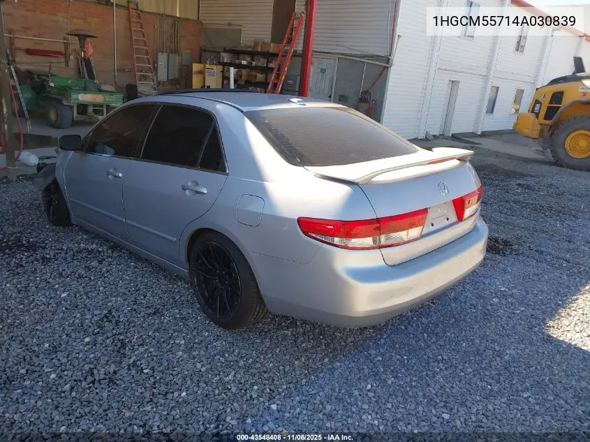 1HGCM55714A030839 2004 Honda Accord 2.4 Ex